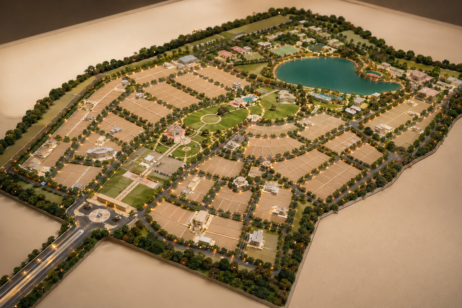 Township masterplan model